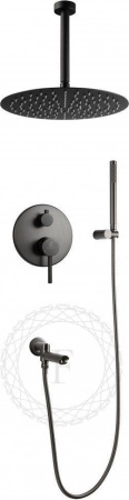 Душевая система скрытого монтажа FILARETE Roun FL1022 (Графит)