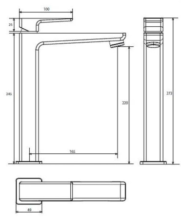 Смеситель для раковины OMNIRES Parma PM7412CRB