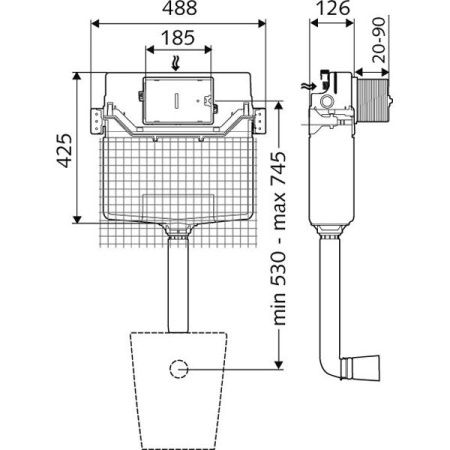 Бачок Schell Montus C120 N 030730099