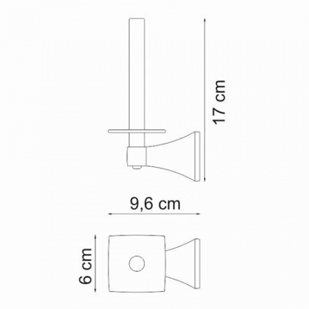 Держатель туалетной бумаги WasserKRAFT Wern K-2597