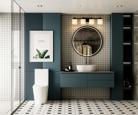 Унитаз ABBER Bequem AC1112TMW компакт белый матовый, безободковый, смыв торнадо