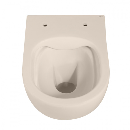 Унитаз ABBER Bequem AC1101MBE подвесной светло-бежевый матовый, безободковый
