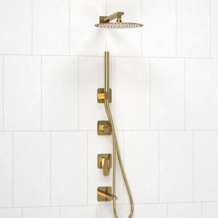 A2151.278.279.183.208.280.197.281 Встраиваемый комплект для ванны WasserKRAFT с верхней душевой насадкой, лейкой