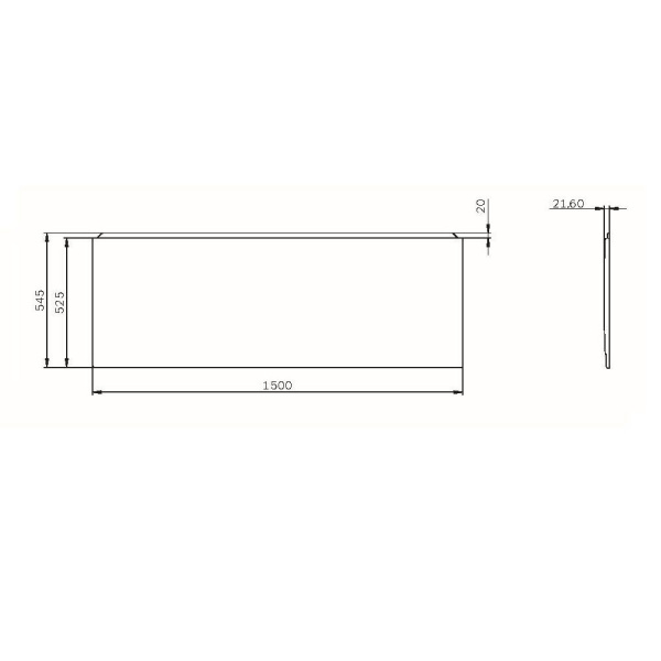 W94A-150-070W-P X-Joy панель фронтальная для ванны 150х70