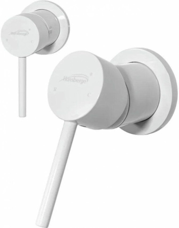 Смеситель встраиваемый для раковины Hansberge H211 Белый глянец