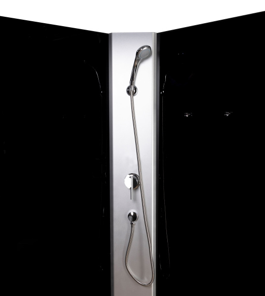 Душевая кабина Niagara Eco E80/40/TN/BK (80х80х195) высокий поддон(40см),стекло тонированное,4 места