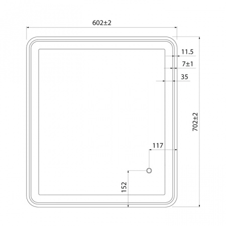 Зеркало IDDIS Cloud CLO6000i98 60 см