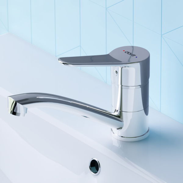 Смеситель для умывальника Dorff D2021001 Optima  с поворотным изливом