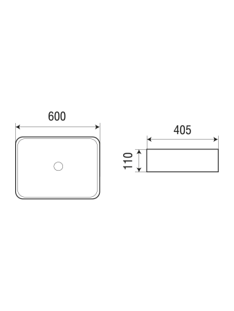 Раковина накладная WeltWasser WW SK ELBACH 2174 MP