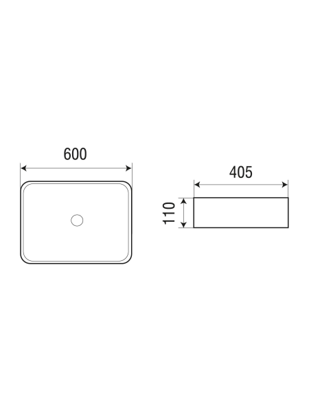 Раковина накладная WeltWasser WW SK ELBACH 2174 MW