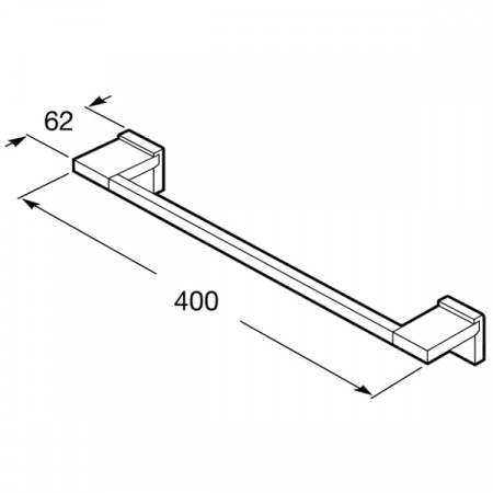 Полотенцедержатель Roca Rubik 400мм, A816846001