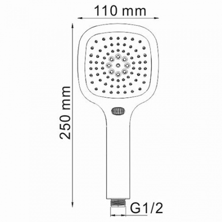 Душевая лейка WasserKraft A065