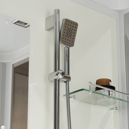 Душевая кабина Niagara Standart ST100/15Q (100х100х215) квадрат,поддон 15см,распашная,проф.белый