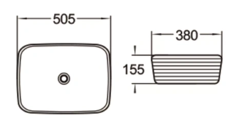 Раковина SantiLine SL-1060 51х38 белая