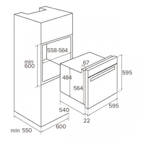 Комплект техники: TEKA HO 725G X с варочной панелью TEKA TT 6415 и вытяжкой TEKA CNL 6400 STAINLESS STEEL 