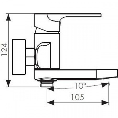 Смеситель для ванны Kaiser Linear 59022