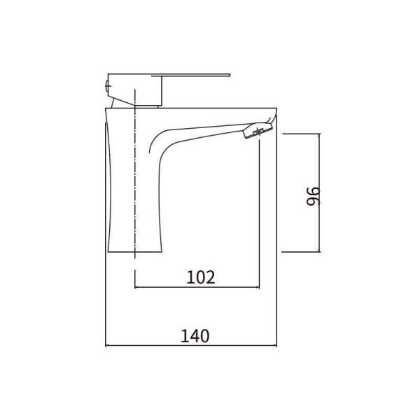 Смеситель для раковины FASHUN A51115, сатин