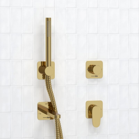 Встраиваемый комплект для ванны WasserKRAFT с лейкой и изливом A2151.277.279.280.197.281