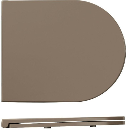 Сиденье для унитаза ISVEA Infinity F50 ШГ 365*445 коричневый матовый 40KF0531I-S