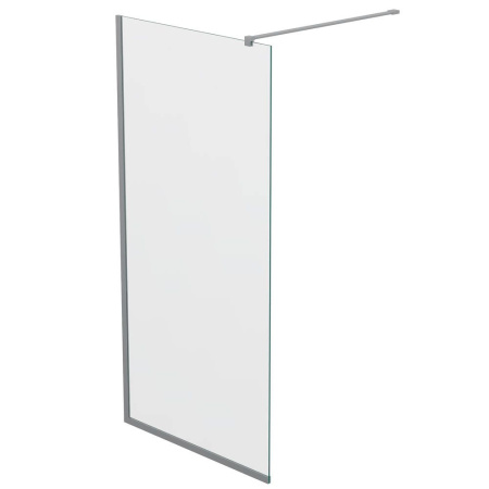 Душевая перегородка, ограждение Reflexion RX200100CCR-17 Walk in 200x100см, прозрачное закаленное стекло 8мм, хромированный профиль