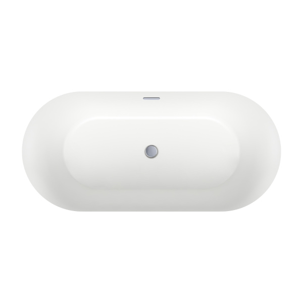 Акриловая ванна в наборе 4 в 1: отдельностоящая ванна, ножки, экран, слив-перелив Wellsee Chalice Perfection 230603001