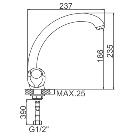 Смеситель для мойки Ledeme H26 L4226-2