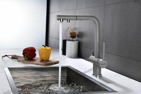 Смеситель для кухни Paulmark SERPENTINE Se213222-DG, графит