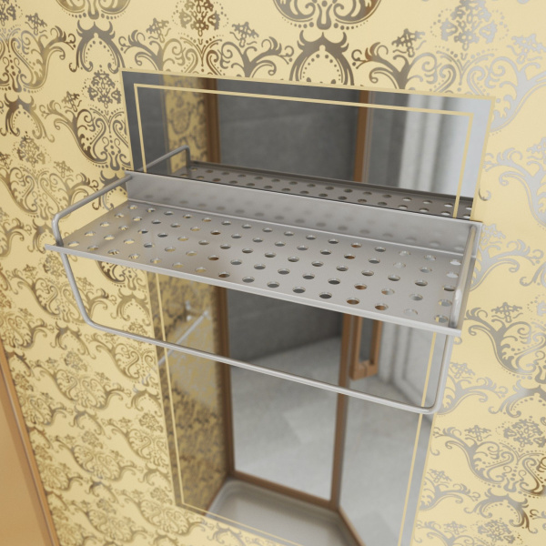 Душевая кабина Niagara Luxe NG-7799GBK (90x90х210) низкий поддон(15см),дверь распашная,стенки золото,без крыши,4 места