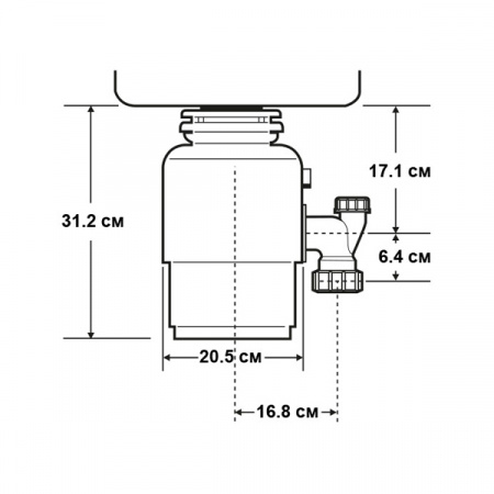 Измельчитель пищевых отходов InSinkErator Evolution 100-2B