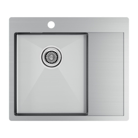 Мойка Paulmark KRONER 59F PM225951-BSL 510х590х200 мм, нержавеющая сталь, нержавеющая сталь