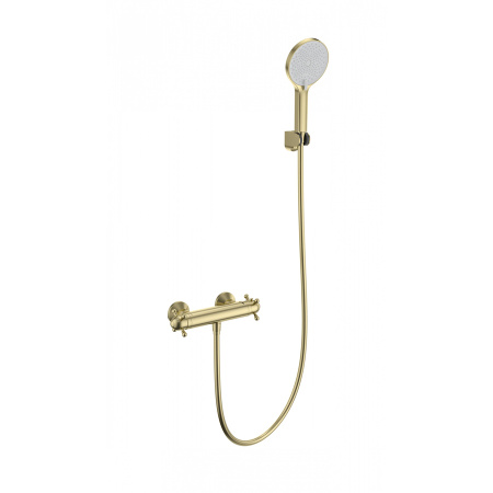 Смеситель для душа с термостатом WONZON & WOGHAND, Брашированное золото (WW-B2048-A-BG)