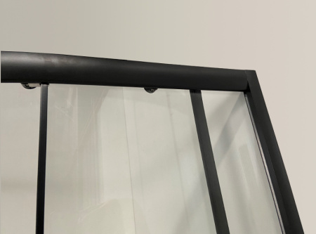 Душевой уголок Niagara Eco NG-003-14BLACK (80х80х195) низкий поддон(13см),черный,стекло мозаика,
