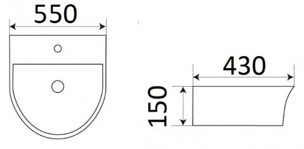 Раковина подвесная CeramaLux 78370C