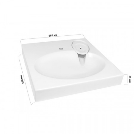 Раковина Gran-Stone GS 2U белая