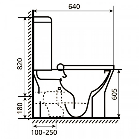 Унитаз напольный Esbano VIAR