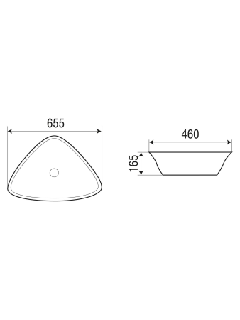 Раковина накладная WeltWasser WW SK ELBACH 1043