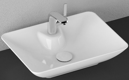 Раковина ISVEA SistemaY Clear накладная 525*395*147 1 цвет белый 10SY50052SV