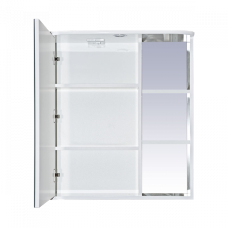 Зеркало-шкаф Misty Венера 70 лев. со светом белое П-Внр04070-01СвЛ