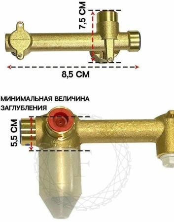 Cмеситель для раковины FILARETE Fing FL4040 (Матовое золото)