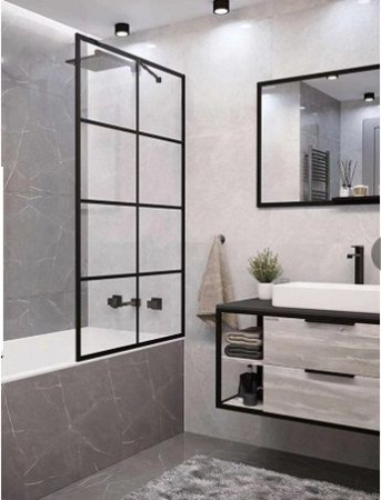 Шторка MUZA F80 для ванной Ceruttispa (80х195)