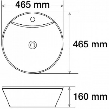 Раковина MELANA MLN-7010