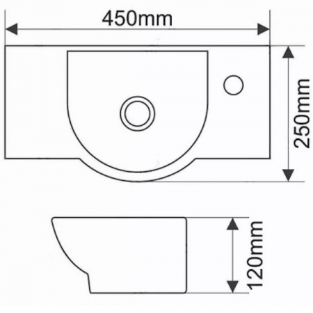 Раковина Melana MLN-T4523B