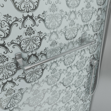 Душевая кабина Niagara Luxe NG-7717WBK (100x100х210) низкий поддон(15см),дверь распашная,стенки серебро,без крыши,4 места