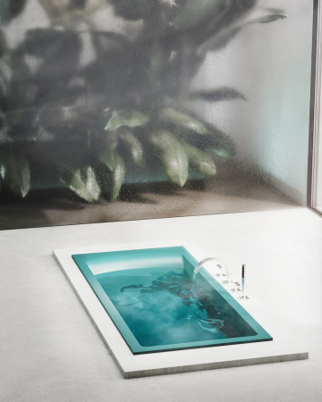 Ванна встраиваемая Salini CASCATA KIT 170x70 покраска по RAL полностью, S-Sense, глянцевый 104813GF