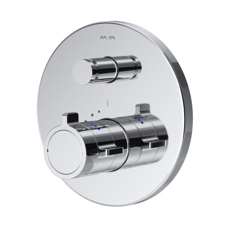 F85A45600 X-Joy Смеситель AM.PM встроенный с термостатом на 2 потребителя, хром