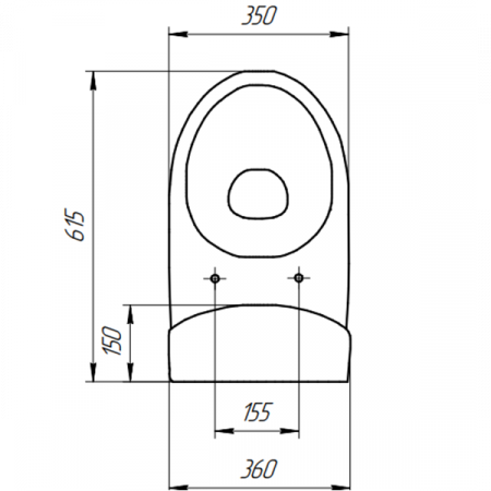 Унитаз напольный Cersanit Parva Clean On 011 KO-PA011-3/6-COn-DL