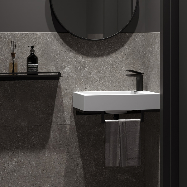 Набор для туалетной комнаты Belux Темпо-2 Черный [HR0900], левый