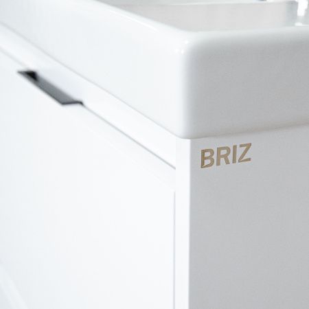 Тумба подвесная BRIZ Вена 90 с умывальником Грэйс, 239 03-20090-15 00 БЕЛ