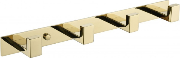 Полотенцедержатель на планке 4-й Grocenberg AC0014 (Золото глянец)