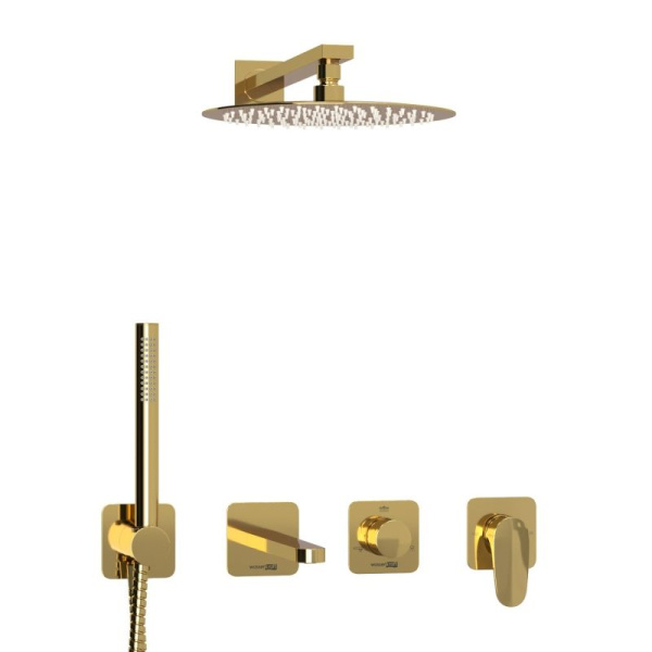 A2151.278.279.183.208.280.197.281 Встраиваемый комплект для ванны WasserKRAFT с верхней душевой насадкой, лейкой